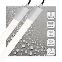 2 PACK - LEDs Light LED TL verlichting compleet 60 cm - Geschikt voor buiten en binnen - 1725 lm