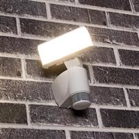 LED wandlamp 1100 lumen - 18W - koelwit 4000K - bewegingssensor body-tracking - IP44 - wit