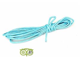Waxkoord 1.5 mm Light-Aquamarine-Blue 1,2 mtr.