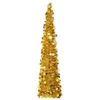 vidaXL Kunstkerstboom pop-up 150 cm PET goudkleurig