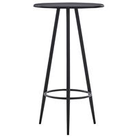 vidaXL Bartafel 60x107,5 cm MDF zwart