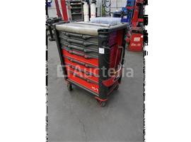 Werkplaatswagen en de inhoud van het gereedschap