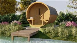 Saunabarrel | Ø205 x 400 cm | 42 mm | Thermowood