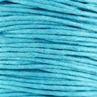 Waxkoord 1.5 mm Donker Aquamarine Blauw 1,2 mtr.