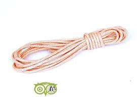 Waxkoord 1.5 mm Perzik / Soft Peach 1,2 mtr.