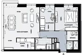 Appartement Bellevuelaan in Haarlem