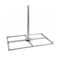Tegelvoet 4 x 40 x 60 inclusief buis 1 meter x 60mm