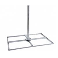 Tegelvoet 4 x 40 x 60 inclusief buis 1 meter x 60mm