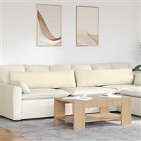 vidaXL Sofa Kussens 2 pcs Crème 145 x 40 cm Katoen Stof