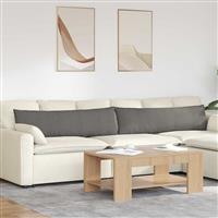 vidaXL Sofa Kussens 2 pcs Lichtgrijs 145 x 40 cm Katoen Stof