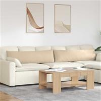 vidaXL Sofa Kussens 2 pcs Crème 145 x 40 cm Stof