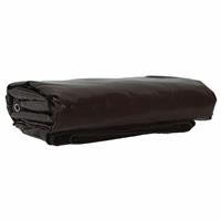 vidaXL Zeil 650g / m² Bruin 3 x 6 m Canvas met PVC-coating