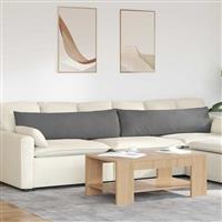 vidaXL Sofa Kussens 2 pcs Donkergrijs 145 x 40 cm Stof