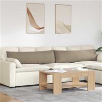 vidaXL Sofa Kussens 2 pcs Taupe 145 x 40 cm Stof