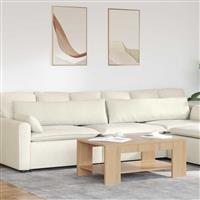 vidaXL Sofa Kussens 2 pcs Crème 145 x 40 cm Katoen Stof