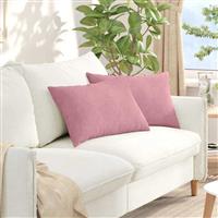 vidaXL Sofa Kussens 2 pcs Roze 60 x 40 cm Katoen Stof