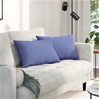 vidaXL Sofa Kussens 2 pcs Blauw 60 x 40 cm Stof