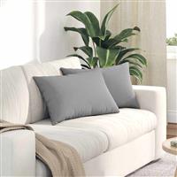 vidaXL Sofa Kussens 2 pcs Grijs 60 x 40 cm Stof