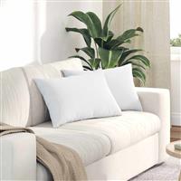 vidaXL Sofa Kussens 2 pcs Wit 60 x 40 cm Stof