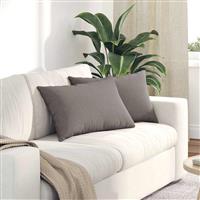 vidaXL Sofa Kussens 2 pcs Taupe 60 x 40 cm Stof