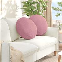 vidaXL Zitkussens 2 pcs Roze Ø 40 x 13 cm Fluweel