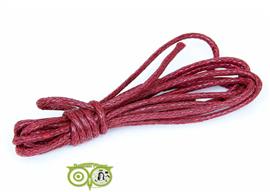 Waxkoord 1.5 mm Rood / Ruby Red 1,2 mtr