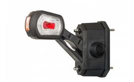 LED Breedtelamp links met alarm rood/wit/amber 12/24v | MBA-2731RWA