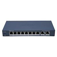 Hikvision DS-3E1310HP-EI(B) Hikvision, 100Mbit managed poe switch 8 poorten