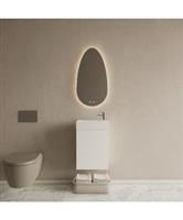 Toiletmeubel Set BWS Riga Mat Wit Fontein Glans Wit