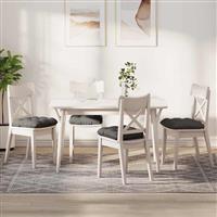 vidaXL Zitkussens 4 pcs Lichtgrijs 45 x 45 cm Katoen Stof