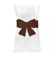 Chocolade Bruine Stoel Strik 19cm 6st