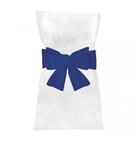 Donkerblauwe Stoel Strik 19cm 6st