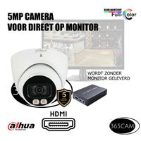 Bewakingscamera op monitor set