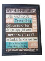 Groot tekstbord Give Hugs