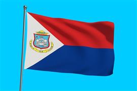 Vlag Sint Maarten 300x450 cm