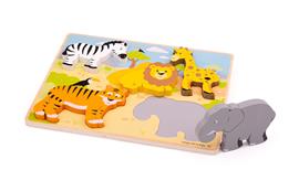 Inlegpuzzel - wilde dieren