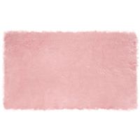 vidaXL Nepleer Schapenvacht Tapijt Roze 100 x 200 cm Polyester