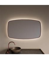 Spiegel Gliss Design Epos met Indirecte LED Verlichting en Verwarming 120x65cm Koper Rose