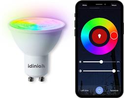 IDINIO Smart LED Spot GU10 - White & Color - Dimbaar - Bedienbaar met App