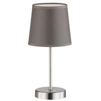 Eleganto LED Tafellamp met voetschakelaar - E14 fitting - Grijs - 32 cm