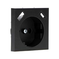 Reflex Inlegplaat voor wandcontactdoos met USB-C & USB - Zwart