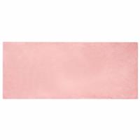 vidaXL Nep Konijnenbont Tapijt Roze 80 x 200 cm Polyester