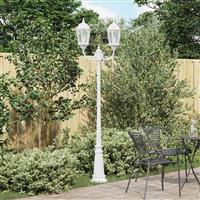 vidaXL TuNLicht Wit 235 cm Aluminium