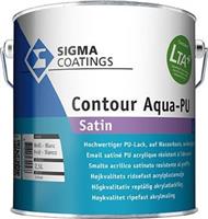 Sigma (S2U) Contour Aqua -PU Satin - 2,5 ltr - Wit