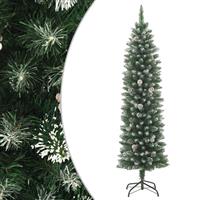 vidaXL Kunstkerstboom met standaard smal 120 cm PVC