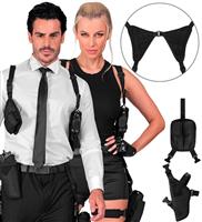 Zwarte Holster Schouder