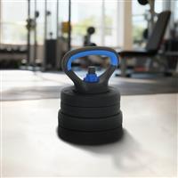 vidaXL 4-in-1 Halter Set Zwart en Blauw 121 x 19,5 x 19,5 cm