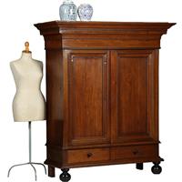 Kleine pastoorskast in warme kleur eikenhout ca 1700 (No.351925)