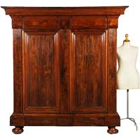 Grote pastoorskast in fabelachtig mooi palissander ca 1690 (No.351945)