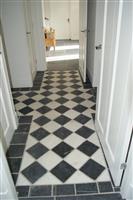 zwart witte tegels 30x30 cm marmer